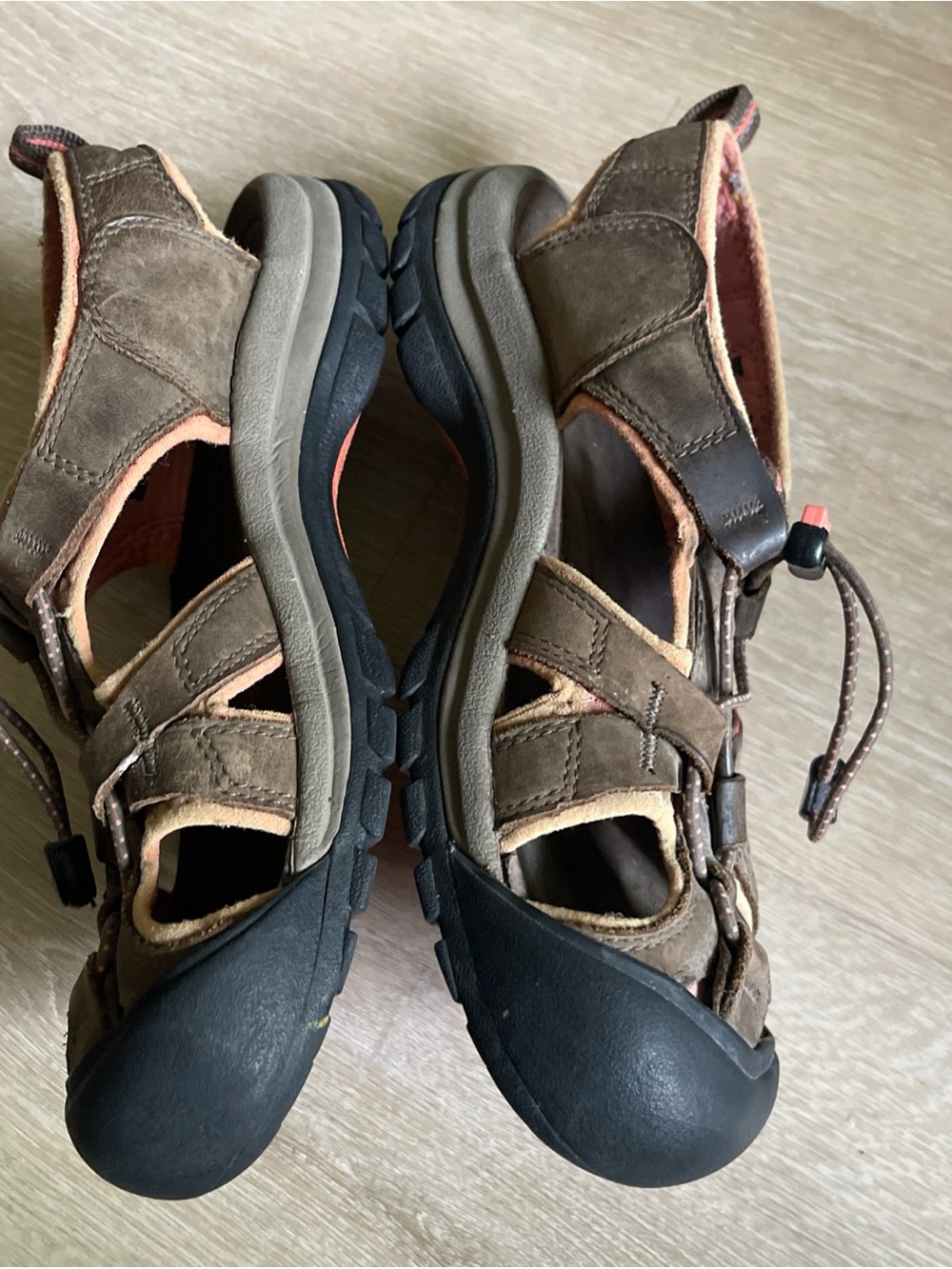 KEEN Newport H2 Leather Sandal Brown Pink Waterproof Hiking Shoes Sandals 8.5 - Picture 5 of 9